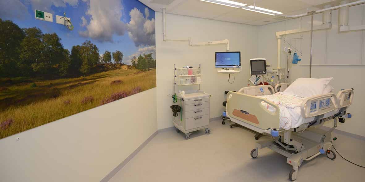 fotowanden in Intensive Care verzachten de klinische wereld